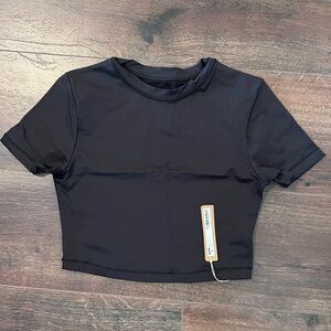 BNWT Skims Black Women's Crop Top